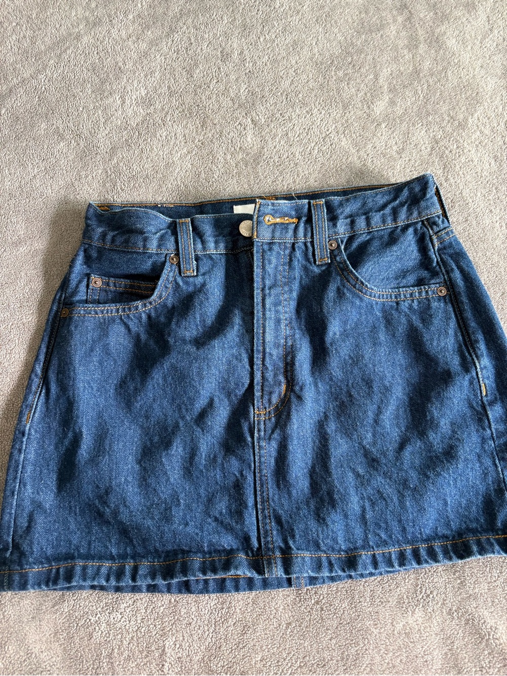 Aritzia Blue Denim Mini Skirt